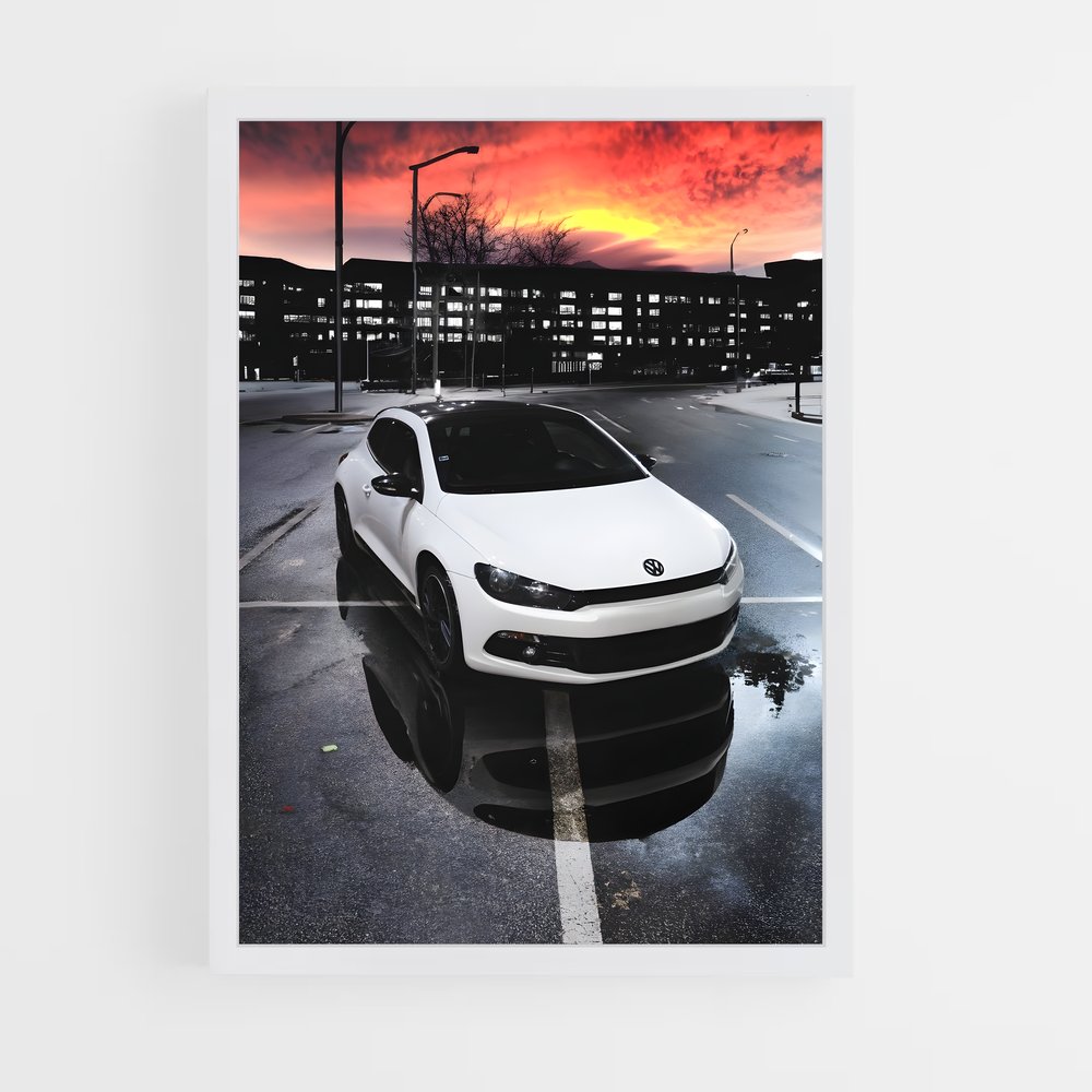 Poster Scirocco en Flotte – affiche Volkswagen (vue 3)